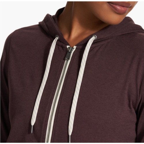Vuori Halo Performance Hoodie 2.0 Chocolate Brown Women's XL Athleisure Hiking - Picture 7 of 7