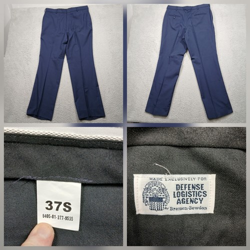Air Force Blue 1620 Service Trousers Men's 37S Wool Blend Uniform Bowdon - Picture 1 of 8