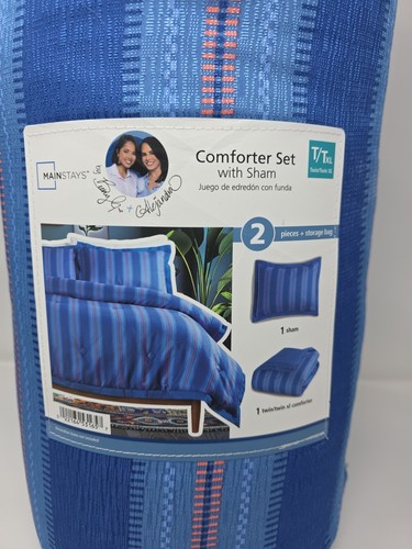 Mainstays 2 Piece Comforter Set Plus Storage Bag T/TXL - Picture 2 of 6