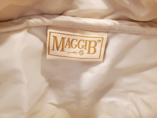 Maggi B BOLSO GRANDE ACOLCHADO DE LONA/TOTE, PAISLEY DORADO/VERDE NUEVO CON ETIQUETAS - Imagen 10 de 11