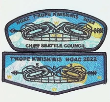 T'Kope Kwiskwis Lodge 502 Chief Seattle WA 2022 NOAC SAP Flap BLK Bdr (PK1216)