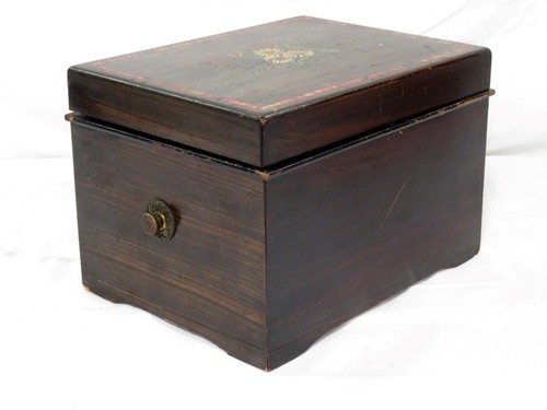 Antigua caja de música Schutz-Marke Symphonion con 1 disco, Alemania - Video - Imagen 11 de 16