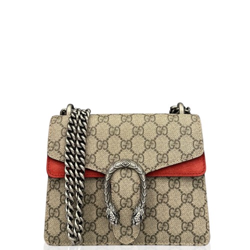 Gucci Mini Dionysus Grey Red Gg Supreme Monogram (kr041626a1)