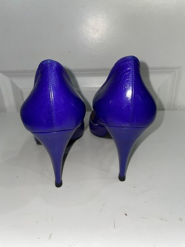 Nina Women’s Vintage Purple Leather D’Orsay Heels size 9 Whimsigoth - Picture 5 of 7