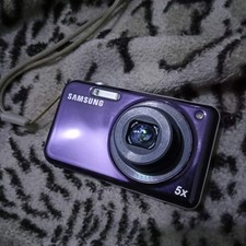 Samsung PL120 14MP Dual LCD 5x Optical Zoom Dual Screen Digital Camera Purple