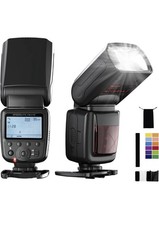 PHOTOOLEX LCD Camera Flash Speedlite FK310 Canon Nikon Sony Panasonic Olympus