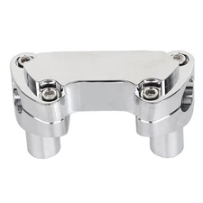 2" Tall Handlebar Risers 1" Top Clamp For Harley Softail Dyna Wide Super Glide