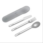 4 x Bentgo Ss Utensil Set Cutlery Grey