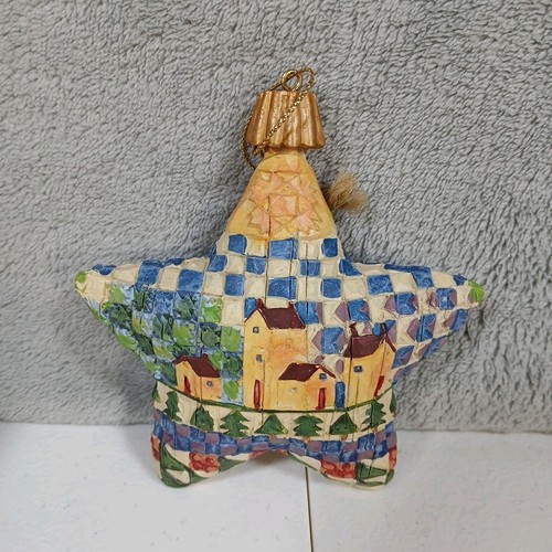Enesco Heartwood Creek Jim Shore adorno de Navidad estrella 118708 - Imagen 3 de 7