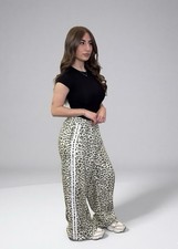 GORGLITTER Pantaloni lunghi da donna, leopardati, larghi