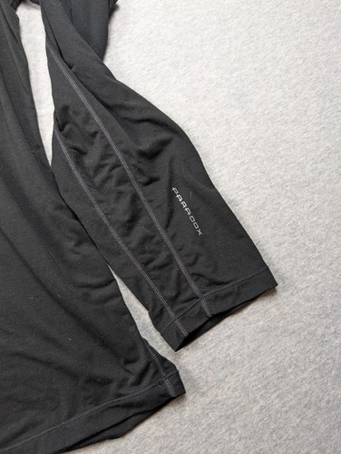 Pullover Paradox Merino Blend 1/4 Cremallera Hombre Grande Negro Drirelease FreshGuard - Imagen 4 de 6