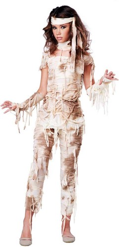 California Costume Ancient Egyptian Mummy Tween Girls Halloween Outfit 04083
