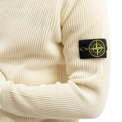 BNWT Stone Island Polo Neck Off White | Wool | SMALL S | Turtle Jacket - Picture 5 of 9