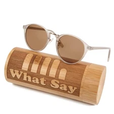 [What Say] Fashion Classic Frame Sunglasses With Colored And Mirrored Lenses, C_