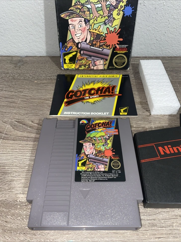 Gotcha! ¡El deporte! Nintendo NES 1987 Completo CIB Funcionando y Probado Foto 2 de 4