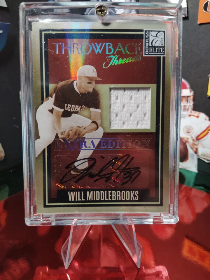 Donruss Elite EX 2007 - Throwback Threads Will Middlebrooks TT-WM, automático  Foto 4 de 4