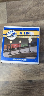 K-Line K-105 O and 027 Gauge 3 Lampposts Set NIB