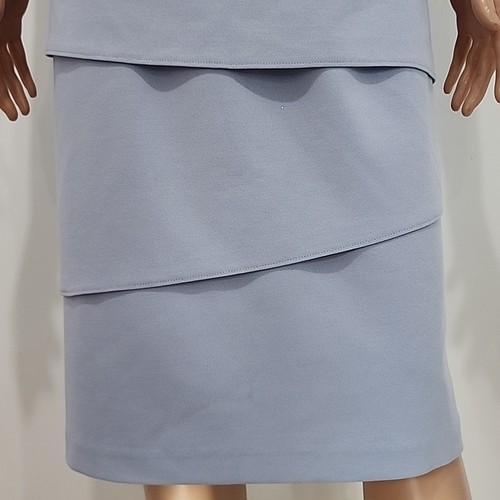 Alex Evenings Women's Asymmetric Tiered Sleeveless Blue/Gray Dress Plus Sz 22 W - Picture 7 of 14