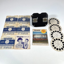 Vintage Sawyer s View-Master Model C Viewer 1940s w/ 10 Reels Stereoscope