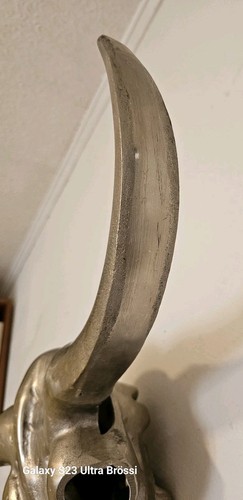 XXL Büffel Metall Schädel Stierschädel Wandbehang Deko Bullen Schädel - Bild 7 von 11