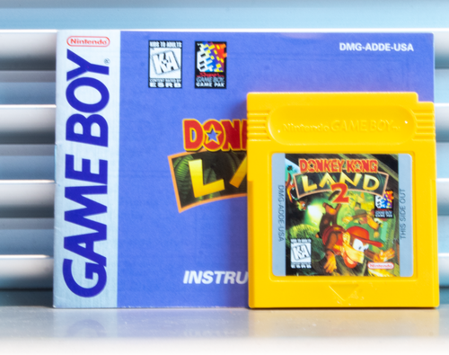 Donkey Kong Land 2 Nintendo Game Boy Original Cartridge Handbuch