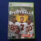 2K Sports All-Pro Football 2K8 Microsoft Xbox 360 2007 w/ Manual