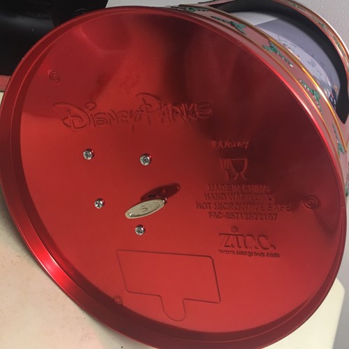 Disney Parks 2022 Christmas Mickey & Friends Popcorn Bucket Musical Tin Box - Picture 12 of 13