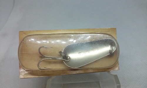 Vintage SENECA WOB L RITE Nickel 1 3/8" Wackel Wackel Spoon 5/16oz Angelköder - Bild 4 von 5