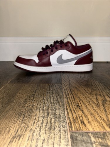 Air Jordan 1 Low Cherrywood Red Bordeaux Men’s Size 12 - Picture 8 of 9