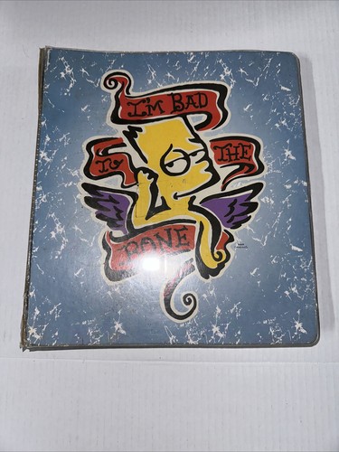 THE SIMPSONS I’m Bad To The Bone Used ALBUM BINDER 2007 - Picture 2 of 16