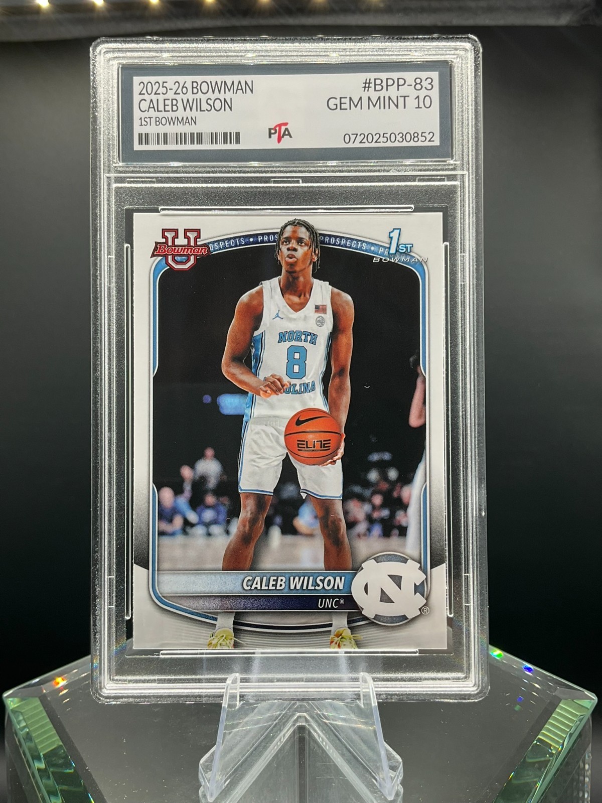 2025-26 Bowman BPP-83 Caleb Wilson 1st Bowman Chicago Bulls GEM MINT PTA 10🔥