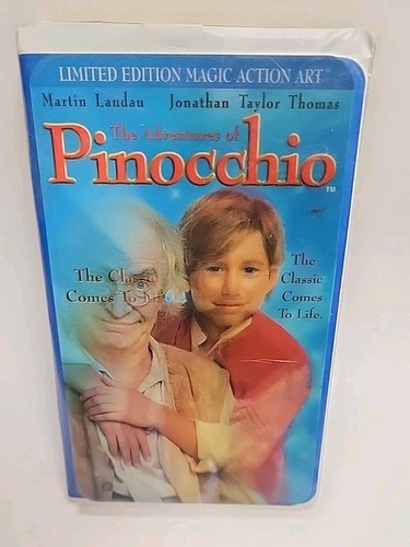 Adventures Of Pinocchio VHS Video Tape Live Action Original holographic cover - Picture 3 of 10