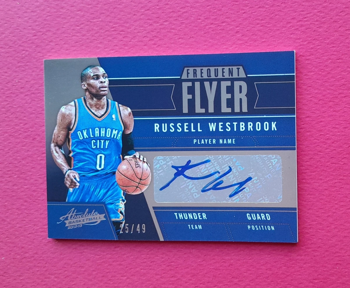 Russell Westbrook Basketball Original Autographed Sports Trading