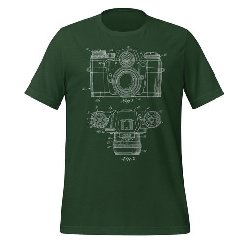 Retro Film Kamera Diagramm Shirt | Unisex dunkle Farbe Fotografie T-Shirt - Bild 6 von 8