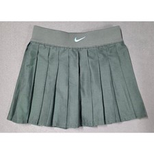 Nike Pleated Skirt Girls Y Small Elastic Waist Unlined Casual Green Athleisure