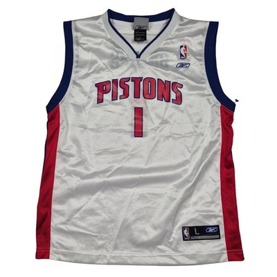 Detroit Pistons Chauncey Billups #1 Jersey Youth Large Reebok NBA Y2K