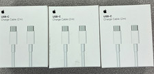 3 Pack Apple 2M USB-C to USB-C Charging Cable White Genuine Sealed MLL82AM/A