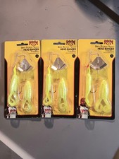 3 Strike King Hack Attack Select Head Banger Toad buzz 1/4 oz. Chartreuse