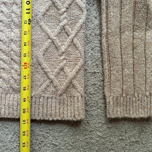 Lucky Brand Sweater Womens Small V Neck Button Close Light Brown Polyester Blend - Picture 9 of 12