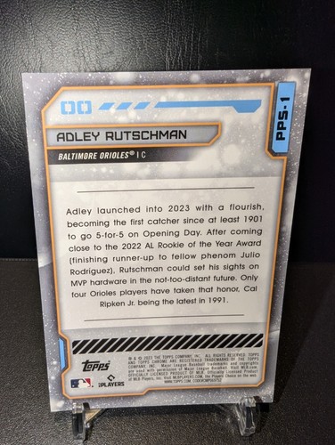 2023 Topps Cosmic Chrome - Adley Rutschman Planetary Pursuit #PPS-1 Sun RC - Picture 5 of 8