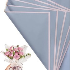 30 Sheets Silver Gold Edge Flower Bouquet Wrapping Paper  Florist Suppl