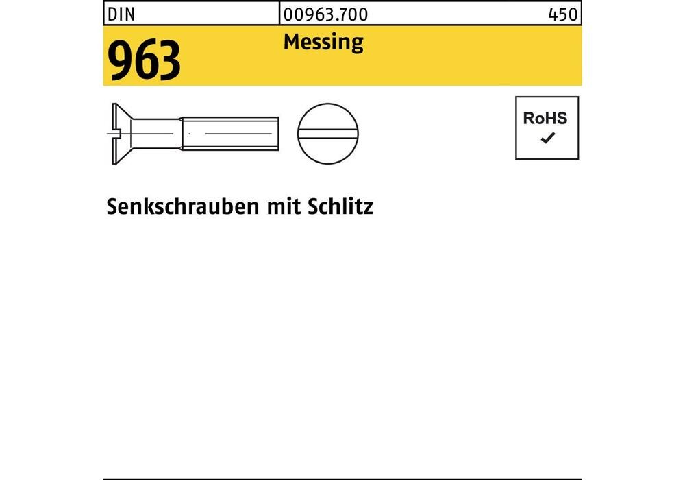 Рейхерный смеситель Senkschraube DIN 963 Schlitz M 6 x 12 мм