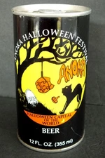 1980 Anoka Halloween Festival Empty 12 oz Steel Beer Can - August Schell Brewing