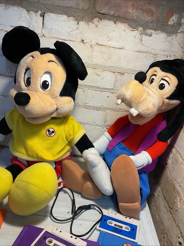 1986 DISNEY Worlds of Wonder Talking Mickey Mouse & Goofy with cord~Works- - Picture 6 of 11