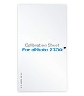 Plustek Calibration Control Sheet - for ePhoto Z300 Scanner only