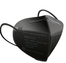 100 Pcs KF94 / KN95 Protective 5 Layer Face Mask Disposable Respirator Black