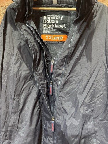 Vintage Men's Superdry Japan Double Black Label hooded jacket Size Large - Picture 2 of 7