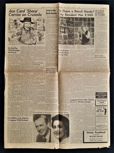 antique B FRANKLIN DRAKE lanning ORIGINAL NEWSPAPER ART LOT e providence ri - Picture 11 of 13