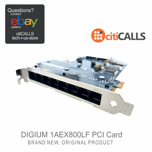 Digium 1AEX811LF 8 Port Analog PCIE Asterisk Card 4 FXS 4 FXO Geniune Original - Picture 5 of 6