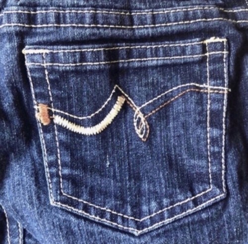 Circo Jeans Girls Vintage Y2K Casual Kids Straight Leg Denim Blue Jeans Sz 5 - Picture 4 of 8